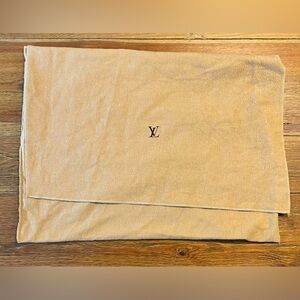 LV Louis Vuitton | Cotton Pocket Dust Bag | Fold Over | Large